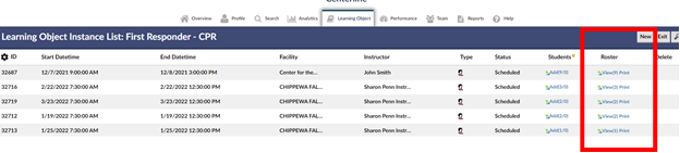 How to manage course Rosters